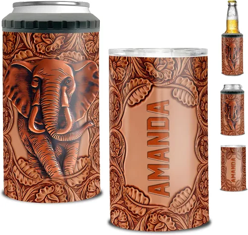 Miniatura 7 de Dorris A Day At The Beach Restore The Soul Can - Vaso enfriador de latas con nombre personalizado 4 en 1 con aislamiento de 16 onzas con tapa, Playa