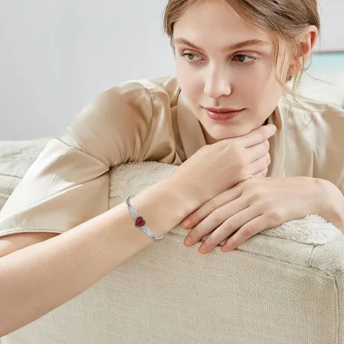 Miniatura 2 de Women's Bracelet Link Bracelets S925 Sterling Silver Adjustable Bracelet Dainty Jewelry Gifts for Women Teen Girls
