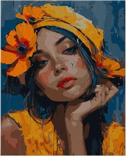 Miniatura 13 de NiArt Pintura por Números para Adultos Principiantes, Pintura por Números DIY sobre Lienzo para Niños, Kits de Pintura al Óleo para Regalo y Maid