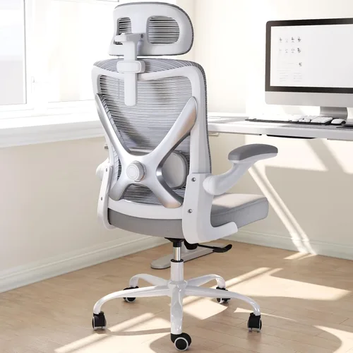 Miniatura 7 de Silla ergonómica de oficina Ergalithic - Sillas de escritorio para computadora, cómodas, de malla, con respaldo alto, silla de gaming con soporte