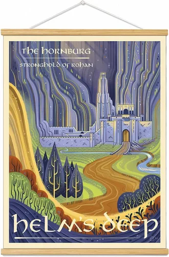 Miniatura 37 de Meksular Impresiones artísticas de pared de paisaje de la Tierra Media, pintura en lienzo, carteles de fantasía, imágenes de pared, para regalo