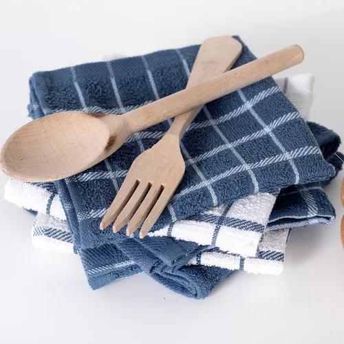 Miniatura 5 de Ritz Paños de cocina de felpa de algodón 100 % premium con diseño a cuadros - Altamente absorbentes, súper suaves, duraderos, 30,5 cm x 30,5 cm