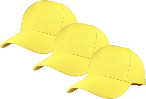 Miniatura 37 de Gelante - Gorra lisa de béisbol ajustable con correa trasera (3 unidades)