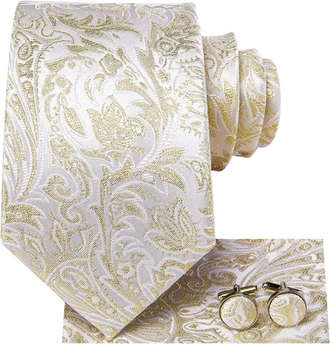 Miniatura 19 de Dubulle Corbata tejida de cachemira para hombre y gemelos de pañuelo para hombre, conjunto de gemelos para boda formal y negocios