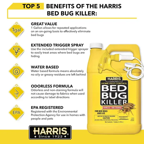 Miniatura 3 de Harris Bed insecticida, spray de galón