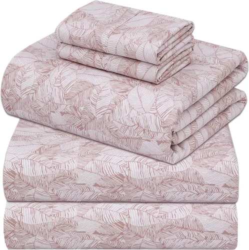 Miniatura 18 de ZOYER Sábanas de percal 100 % algodón tamaño King, refrescantes y transpirables para personas que duermen con calor, ropa de cama crujiente