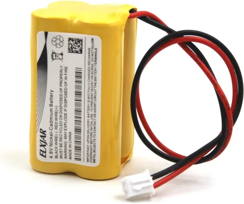 Miniatura 7 de Paquete de 2 baterías de Ni-CD de 4.8 V 800 mAh BL93NC487 para Emergi-Lite BL93NC487, luz de salida Co BAA-48R BAA48R, Interstate NIC0186, Dantona