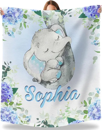 Artsadd Manta de bebé personalizada para niñas y niños, mantas de bebé personalizadas con nombre, manta personalizada para niños, recién nacidos,