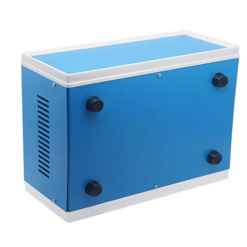 Miniatura 5 de Zulkit Cajas electrónicas, caja de metal azul, para proyectos de bricolaje, caja de conexiones, caja preventiva (9.1 x 7.3 x 3.9 pulgadas)