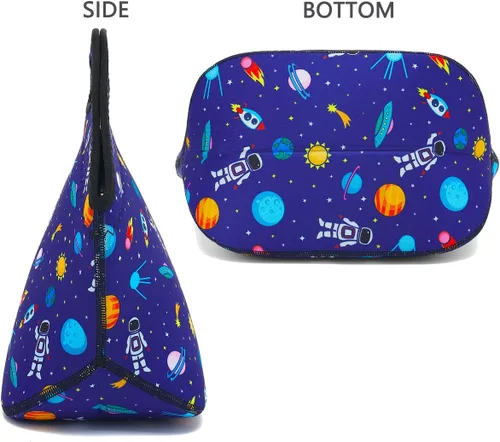 Miniatura 5 de FlowFly Lonchera de neopreno para niños, bolsa suave con aislamiento, mini hielera térmica para niños, niñas, hombres, mujeres, escuela, trabajo