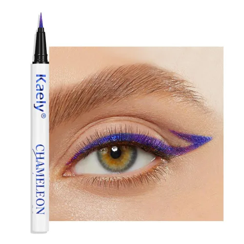 Miniatura 18 de evpct Delineador de ojos líquido cromático dúo, con purpurina de bronceador rosa, destello metálico brillante, sombra de ojos en lápiz, cambio