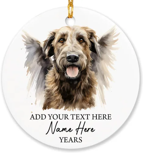 Miniatura 20 de Airedale Terrier - Adorno personalizado de alas de ángel para perro, regalo de pérdida de condolencias de mascotas, adorno de Navidad conmemorativo
