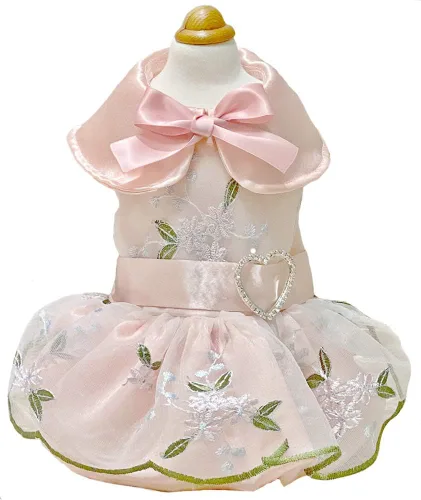 Miniatura 18 de Moda Vestido de Princesa de Chifón para Perro Dulce Cachorro para Perro EXTRAL Pequeño y Perro Pequeño Rosa M