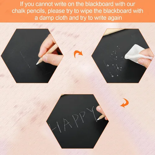 Miniatura 6 de Tenare Juego de 10 lápices de tiza blanca con sacapuntas y recipiente para dibujar, dibujar, mezclar, principiantes y artistas