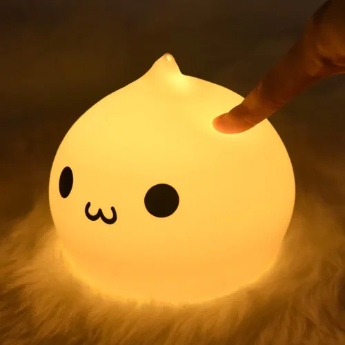 Miniatura 11 de ZKLiLi Luz nocturna de tiburón para niños, recargable y bonita lámpara suave para niños y niñas, regalos de Navidad, luces nocturnas para niños