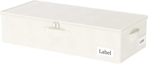 Yawinhe SNH002BES-1 - Bolsas para debajo de la cama, contenedores de almacenamiento con tapa, contenedores plegables para mantas, con cremallera