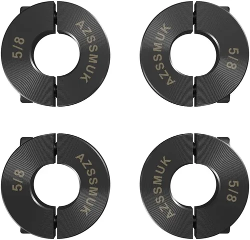 Miniatura 17 de 1" agujero doble Split eje collar negro óxido conjunto tornillo estilo (4 PCS)