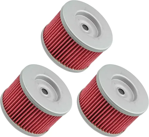 Miniatura 3 de Caltric Paquete de 3 filtros de aceite compatibles con Honda Xr650L Xr-650L Xr650R Xr-650R Xr 650R 1993-2025