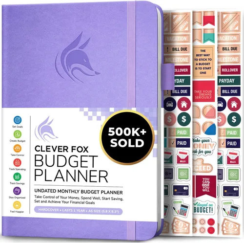 Miniatura 13 de Clever Fox Planificador de presupuesto de bolsillo, mini cuaderno de seguimiento de gastos. Organizador de presupuestos mensual, cuaderno