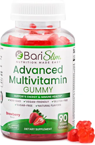 BariSlim Gomitas multivitamínicas bariátricas avanzadas, vitaminas bariátricas especialmente formuladas para pacientes después de una cirugía de