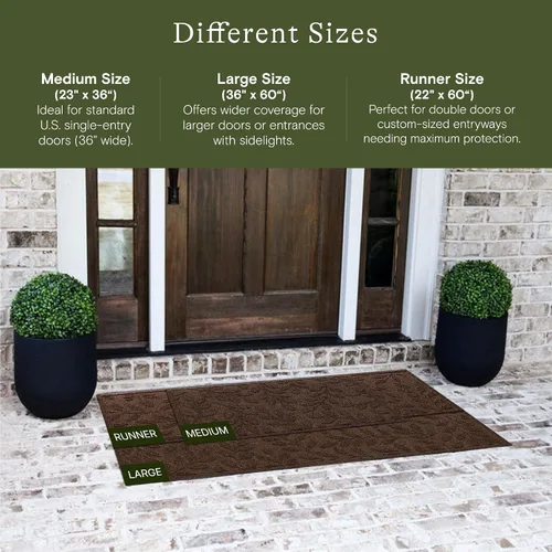 Miniatura 2 de WaterHog Tapete de Bienvenida para Interior/Exterior, 2' x 3', Fabricado en Estados Unidos, Duradero y Resistente al Agua, Tapete Atrapa Suciedad