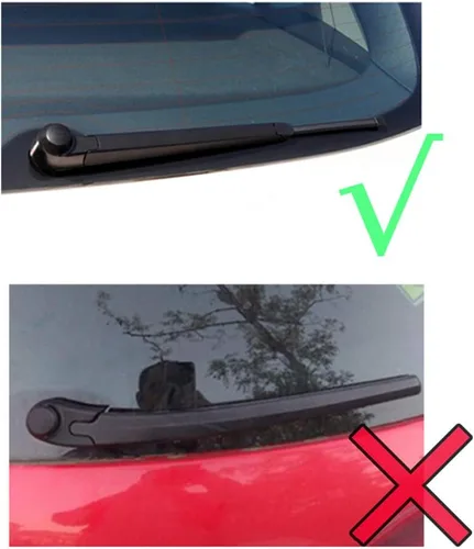 Miniatura 5 de Limpiaparabrisas delantero y trasero compatible con Seat Leon Typ 1P Hatchback 2009-2012 parabrisas ventana de 26 + 26 + 11 pulgadas