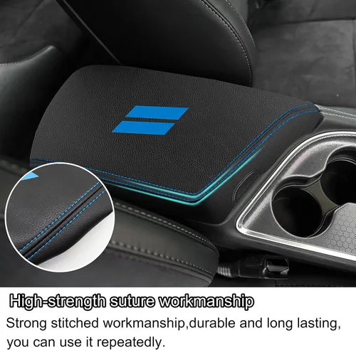 Miniatura 3 de YOSRTER para Accesorios de Dodge Challenger 2015 2016 2017 2018 2019 2020 2021 2022 2023 2024 Funda de Reposabrazos de Consola Central Caja