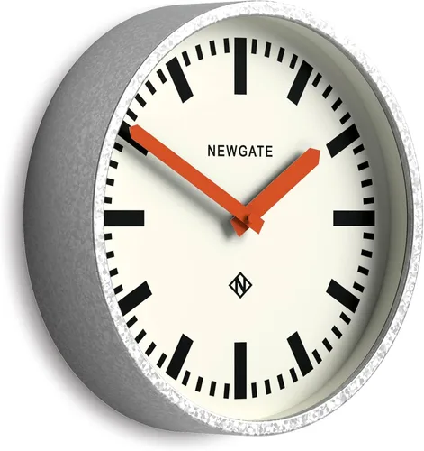 Miniatura 9 de NEWGATE® Reloj de pared para equipaje Reloj de estación de metal retro moderno 11.8 in Caja de metal galvanizado profundo con manecillas