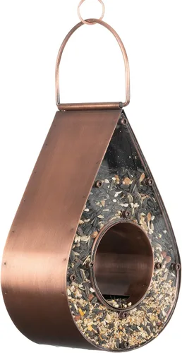 Miniatura 9 de Good Directions Comedero para pájaros con gotas de lluvia de cobre azul verde
