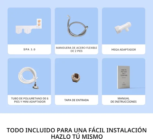 Miniatura 7 de TUSHY Spa - Accesorio de bidé para inodoro de agua caliente autolimpiable. Boquilla, ángulo y presión ajustables. Fácil instalación DIY en el hogar