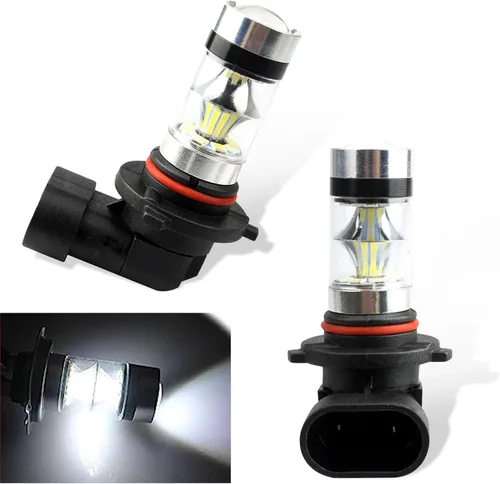 Miniatura 7 de Paquete de 2 bombillas LED antiniebla 9005/9006 para automóvil, luces de haz bajo de 12 V, 100 W, luz delantera de 6500 K, luces de circulación