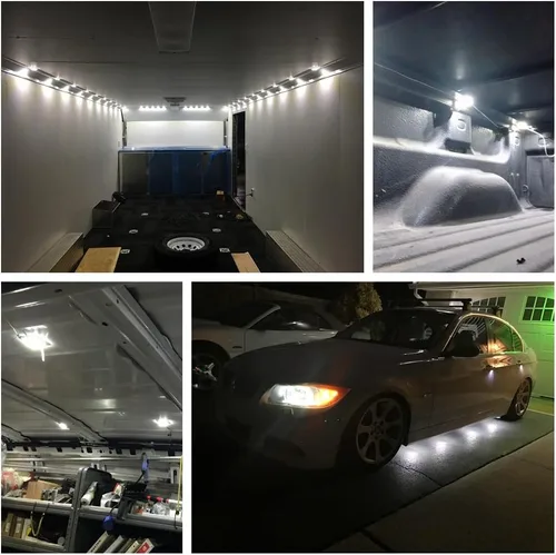 Miniatura 8 de Speller 12V 40 LEDs Van Interior Luces Blanco LED Lámpara Impermeable con Proyecto LED Lente para LWB Van Barcos Caravanas Remolques Celling Luz