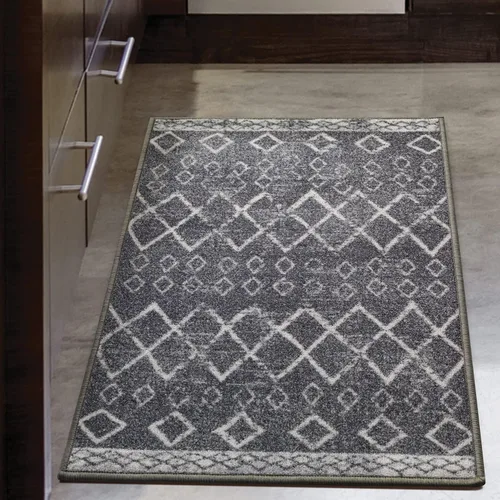 Miniatura 21 de Antep Rugs - Alfombras antideslizantes de 2 x 7 pies (antideslizante) con parte trasera de goma, de estilo antiguo, bohemio, marroquí y con pelo Azul