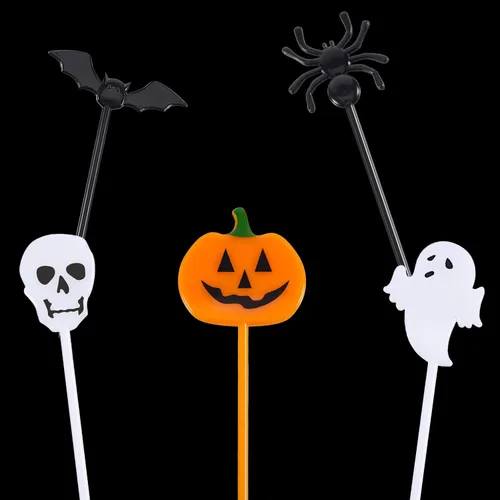 Miniatura 3 de Tatuo - Púas de plástico para Halloween, decoración de fantasmas para fiestas de cumpleaños o fiestas temáticas (50)