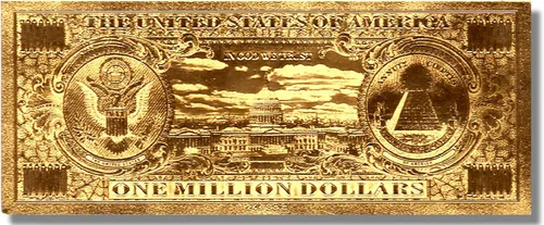 Miniatura 4 de American Art Classics Billete conmemorativo del millón de dólares de oro