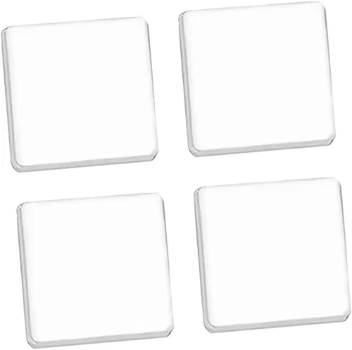 4 almohadillas de gel fijas, almohadillas de gel fijas, almohadillas de agarre adhesivas, alfombrilla transparente resistente a terremotos, gel