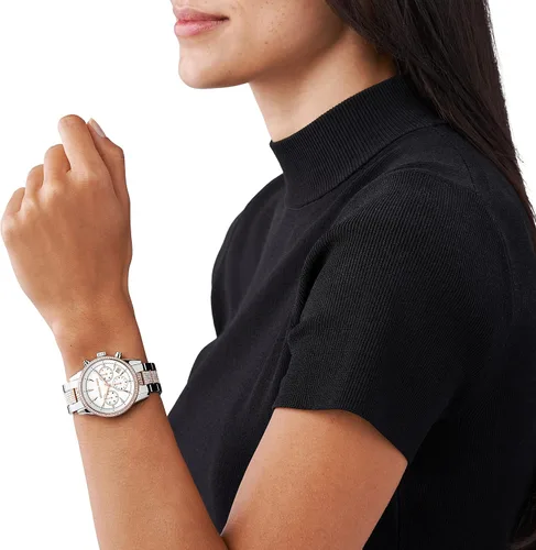 Miniatura 5 de Reloj Ritz de acero inoxidable para mujer de Michael Kors con cristal Topring.