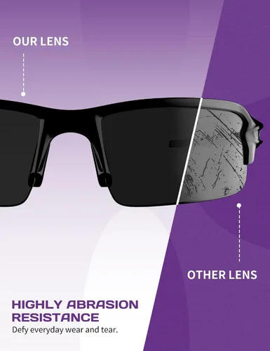 Miniatura 5 de Lentes de repuesto de 0.06 pulgadas compatibles con gafas de sol Oakley Holbrook XXL OO9487, resistentes a los arañazos y a los impactos