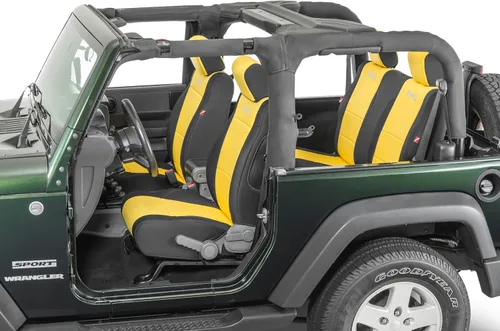 Miniatura 22 de Diver Down Neoprene Seat Cover Set - Fits Jeep JK 2007-2018 Wrangler 2-Door - Front and Back Seat Set - Custom Fit - Soft Padded Cushion Feel