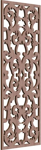 Miniatura 120 de Meadville Paneles decorativos de pared de madera con calado, 9 3/8 pulgadas de ancho x 24 3/8 pulgadas de alto x 1/4 de alto, aliso