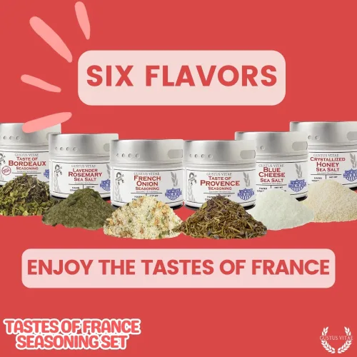 Miniatura 6 de Set de regalo de condimentos franceses – Tastes of France – Mezcla de especias artesanales – Paquete de seis – Sin OMG, todo natural, lote pequeño