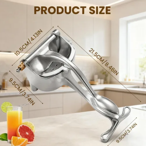 Miniatura 5 de Extractor de jugo de fruta fresca de aleación de aluminio, exprimidor de jugo de mano, agarre ergonómico, fácil de usar, extracción eficiente