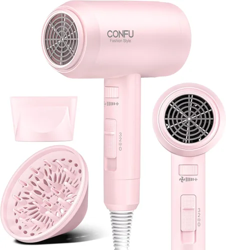Miniatura 13 de Secador de pelo, secador de pelo CONFU con difusor, secador de pelo profesional 21000PRM, secador de pelo iónico negativo portátil ligero de secado
