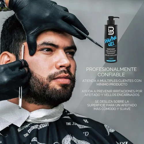 Miniatura 4 de L3 Gel de Afeitado - Gel de Afeitado para Navaja Recta - Sin Irritación - Olor Refrescante - No se Necesita Toalla Caliente - Gel de Afeitado Nivel