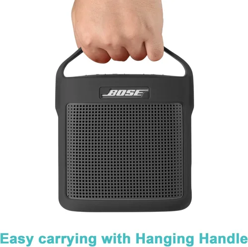 Miniatura 3 de Funda protectora de silicona con asa compatible con Bose SoundLink Color Speaker II (gris oscuro)