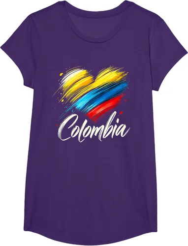 Miniatura 12 de Camiseta de orgullo colombiano con corazón de la bandera de Colombia