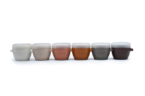 Miniatura 10 de melii Snap & Go Contenedores de almacenamiento de alimentos para bebés, paquete de 4 unidades, recipientes apilables de 4 onzas con tapas Original