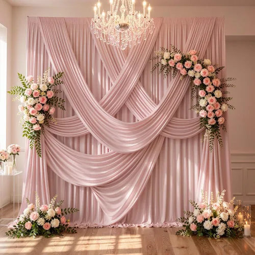 Miniatura 18 de Cortinas de fondo negras negras sin arrugas para fiestas, cortinas de tela gruesa para telón de fondo de fotos para cumpleaños, bodas, baby shower