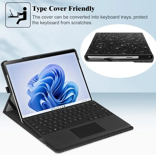 Miniatura 4 de Fintie Funda para Microsoft Surface Pro 11/10/9 de 13 pulgadas - Cubierta tipo cartera de negocio con múltiples ángulos de visualización