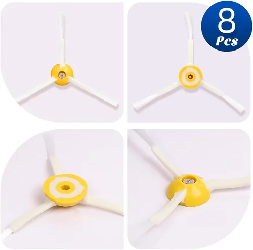 Miniatura 3 de Paquete de 8 cepillos laterales de repuesto para IRobot Roomba 600 700 800 900 Series 694 675 671 860 960 980 770 614 650 665 690 761 780 790 870